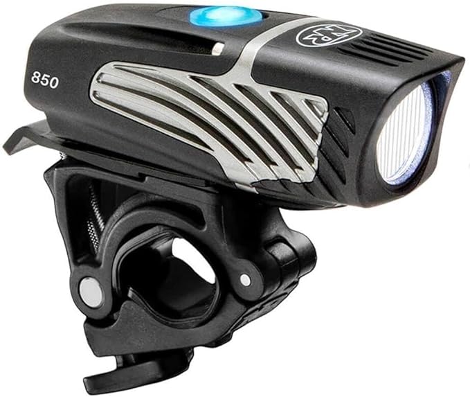 NiteRider Lumina Micro 850 Front Bike Light LED USB Rechargeable Water Resistant Mountain Road Commuting City Urban Cycling Safety Flashlight, Black, 6783