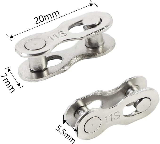 4 Pairs Bicycle Missing Link 1/6/7/8/9/10/11/12 Speed Chain Reusable Steel Bike Chain Link