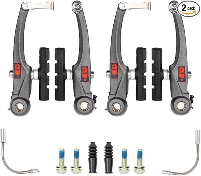 CNC Mountain Bike V Brake Set, Bicycle V Brake for Front/Rear,Linear Pull Bike Rim Brakes for MTB BMX Road Bike Cantilever Brakes.