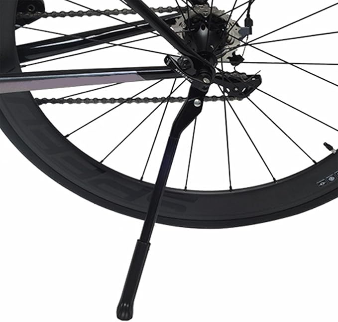 Quick Release Kickstand for Mountain Road Cycling, Adjustable Bike Kickstand, Aluminum Alloy Bicycle Stand with Anti Slip PP Foot Cover, Lightweight Durable Cycling Accessory