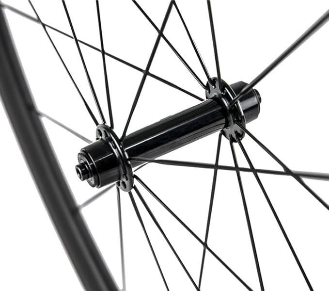 SunRise Bike 1 Pair of Road Bike Carbon 700C Clincher Wheelset Super Light Bicycle Wheels 38mm Depth (fit for Shiman0 Cassette)