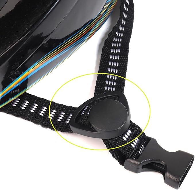 10 Pack Bike Helmet Strap Locking Buckle Fastener Self-Adjusting Divider Ear Side Triangle Dividing Adapter for Skateboard Cycling MIPS Ski Kids Bicycle Helmets Mission