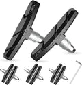 Bike Brake Pads Set, Alritz 3 Pairs Road Mountain Bicycle V-Brake Blocks Shoes with Hex Nut and Shims, No Noise No Skid, 70mm, for Front and Back Wheel