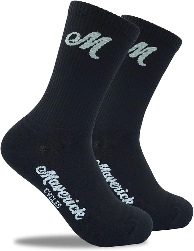 Bike PRO Compression Cycling Socks 1/2/3 Pairs, Crew Hiking Running Athletic Socks