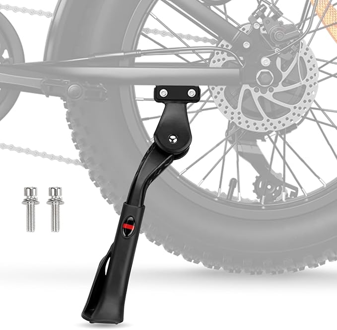 Adjustable Bike Kickstand Heavy Duty Rear Mount Kick Stand for 40mm 24-29 Inch Aluminum Kickstand for Adult Kids Bike Mountain Bike Ebike Mini Bike Electric Dirt Bike MTB