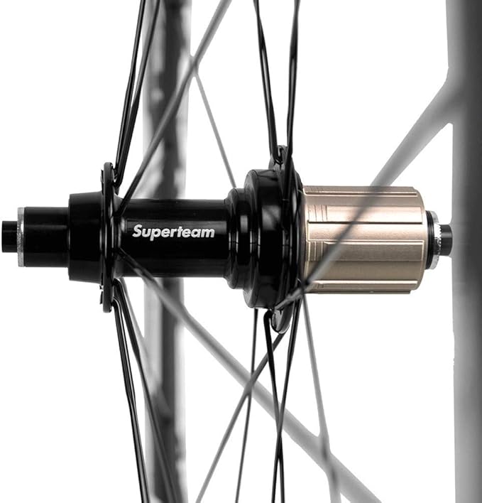 Superteam 50mm Clincher Wheelset 700c 23mm Width Cycling Racing Road Carbon Wheel Decal