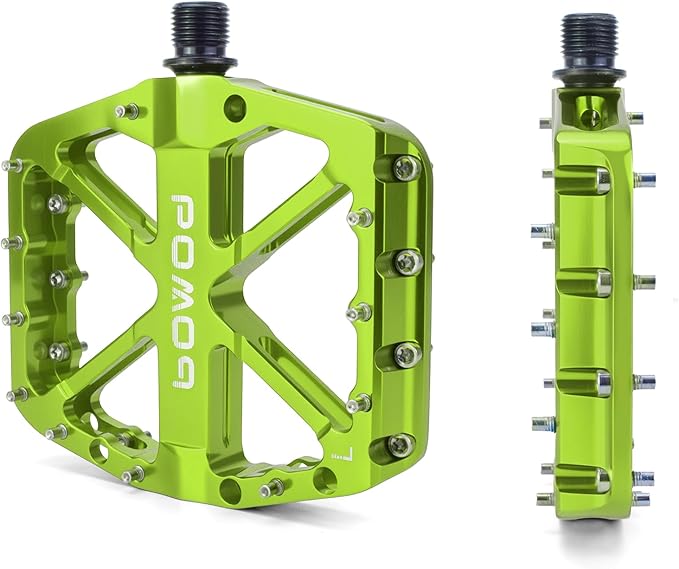 Bike Pedals 9/16" Lightweight Non-Slip Bicycle Platform Pedals - Fits Most Adult Bikes & Mountain Bikes &MTB, Road Bikes and Slip-Resistant Design