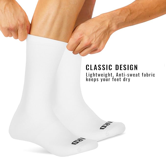 Performance Cycling Socks – Compression, Moisture-Wicking Crew Bike Socks