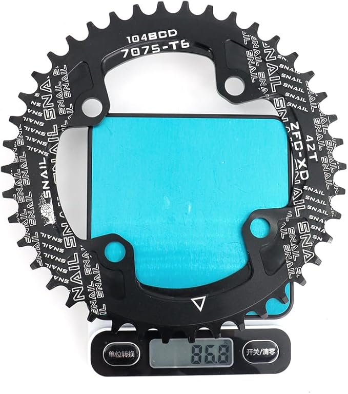 CYSKY 104 BCD Chainring 30T to 52T Narrow Wide Chainring with Sprocket Bolts for 1x Set-up Road Bike Mountain Bike BMX MTB Gravel Ebike