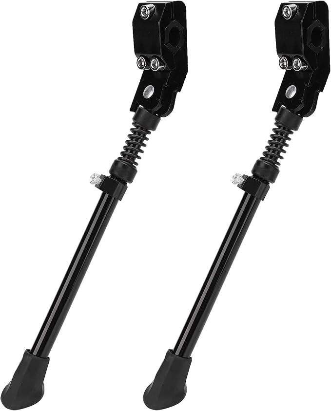 Mountain Bike Kickstand, Aluminum Alloy Bicycle Stand Support with Non Slip Base and Adjustable Length, for 16 20 24 26 Inch Wheel Bikes