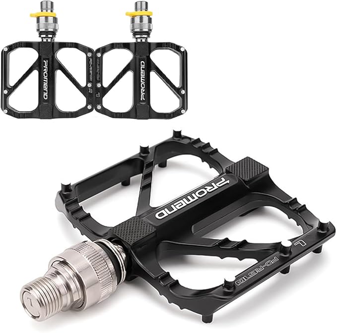 Road Bikes Pedal Mountain Bicycle Bicycle Pedals Quick Release Pedals Non-Slip Ultralight 9/16 inch 3 Bearings Design for Mountain BMX MTB Bike Cycling Road Bike Pedals