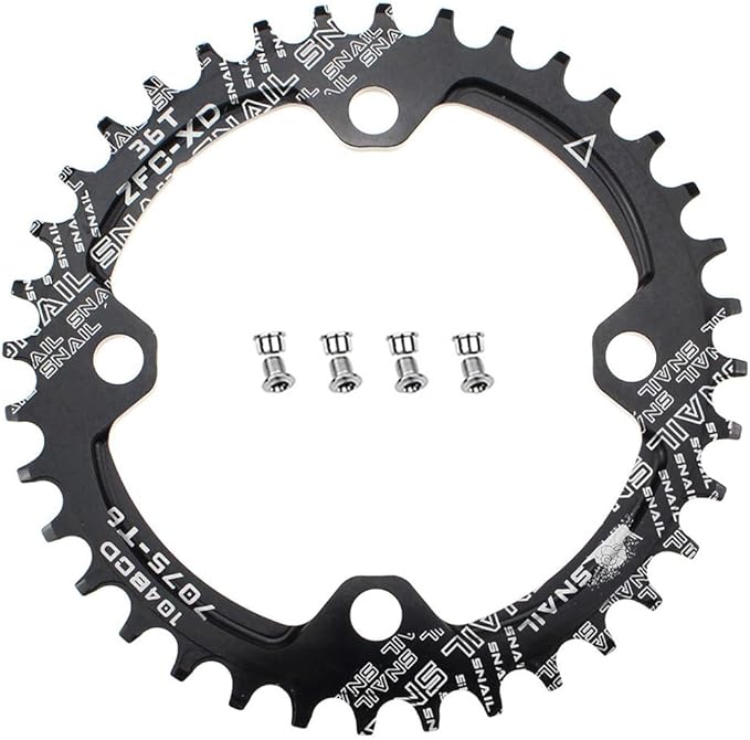 CYSKY 104 BCD Chainring 30T to 52T Narrow Wide Chainring with Sprocket Bolts for 1x Set-up Road Bike Mountain Bike BMX MTB Gravel Ebike