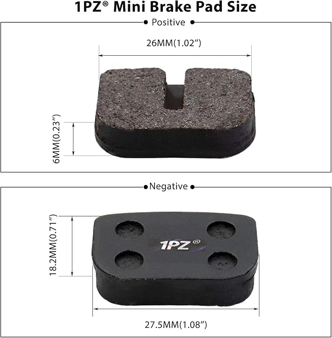1PZ DP2-4S1 Brake Pads for MOTOVOX MBX10 79CC Moto MM-BB80 Baja Racer MINI BIKE REAR BRAKE PADS MBX-10 PARTS NEW (4 Pair)
