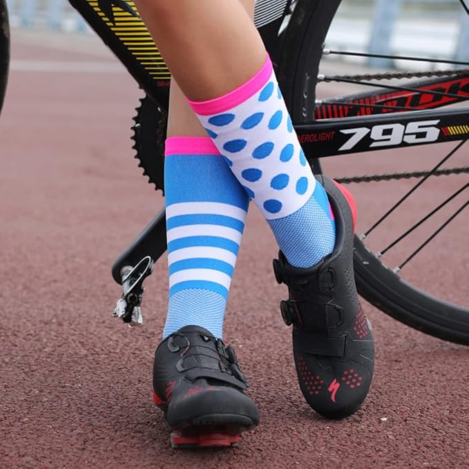 Cycling Socks Pro Mens Womens Riding Socks Bicycle Bike Sport Ankle Athletic Socks XC MTB BMX Black Pink Blue Green Orange