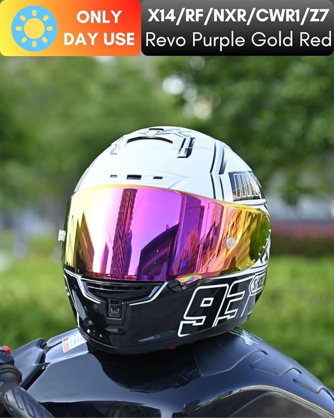 CWR-F1 Shield for RF-1200 Visor X14 NXR RF-SR Z7 Motorcycle Helmet Visor Replacement Sun Protection Anti-Scratch, Universal