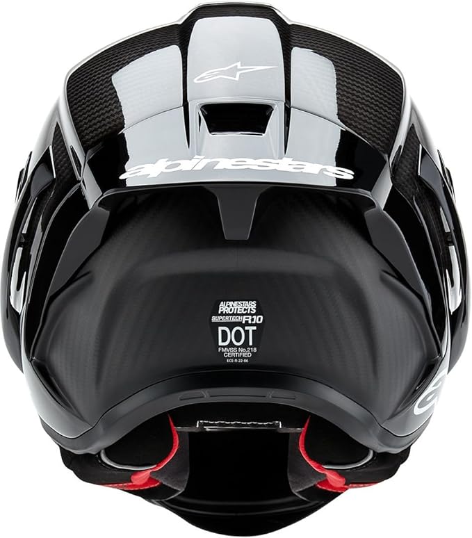 Alpinestars Supertech R10 Solid Helmet, Carbon Shell, CE-Certified, Advanced Ventilation & Fit