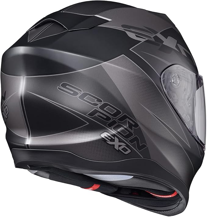 ScorpionEXO T520 Full Face Touring Motorcycle Helmet with Bluetooth Ready Speaker Pockets DOT ECE Approved Factor (Phantom - Small)