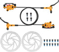 MEROCA M800 Mountain Bike Hydraulic Disc Brakes Hydraulic Bike Brakes Front 800mm and Rear 1400mm with PM Adapter for 160mm Rotor