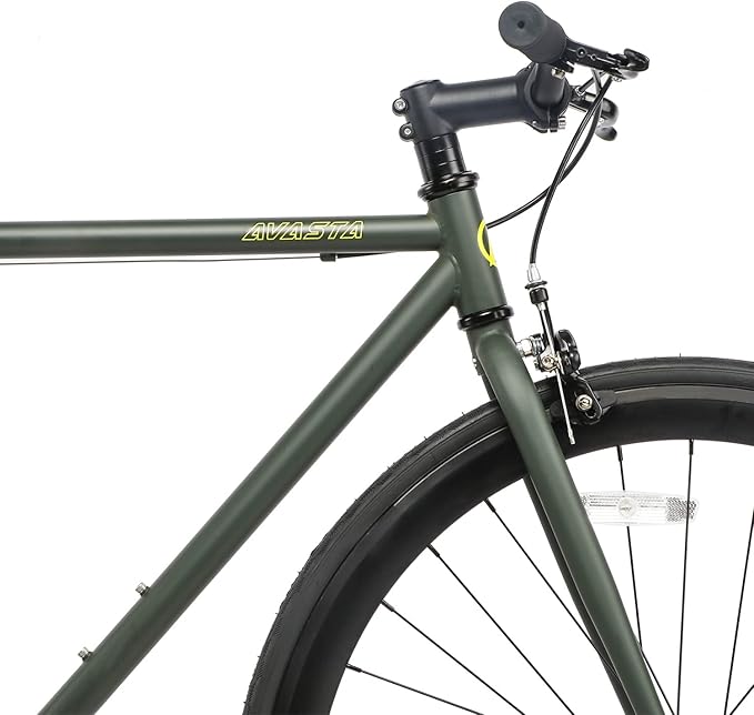 AVASTA Single-Speed Fixed Gear Urban Commuter Fixie Bike Flip Flop Hub Bicycle, Multiple Colors