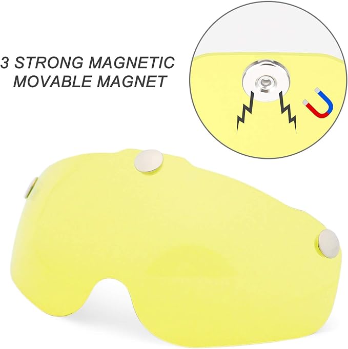 Shinmax Adults Bike Helmet Accessory,Adjustable Helmet with Removable Shield Visor Only for SM-T69