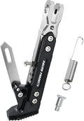 Universal Motorcycle Kickstand Accessories Motor Scooter Modified CNC Aluminum Alloy Adjustable Tripod Holder Kickstand Foot Side Support Stand Motor Scooter Motorbike Motocross Dit Pit Bike