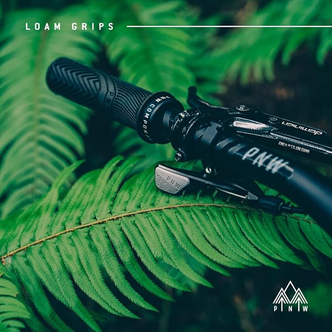 PNW Components Loam MTB Bike Grips – Lock-On Mountain Bike Handlebar Grips – 25A Tacky Rubber – Ergonomic Trail & Enduro Grip – 30mm or 34mm – Multiple Colors