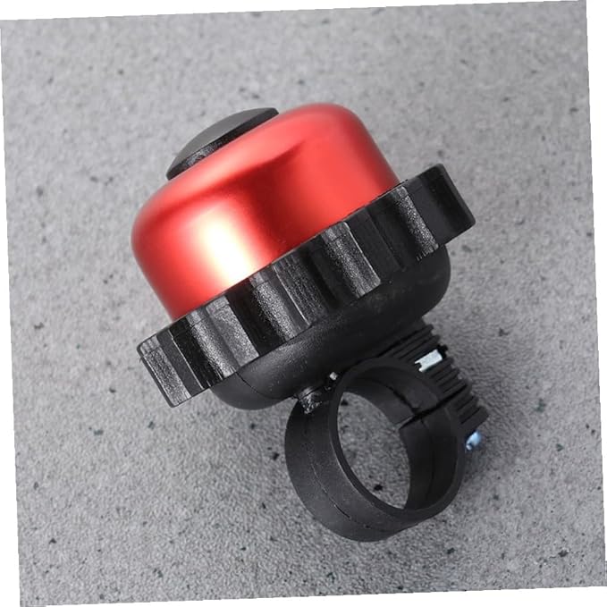 TOYANDONA Rotating Bike Bell Horn Loud Vintage Bicycle Bell 3pcs Red Cycling Accessories for Outdoor Riding and Commuting