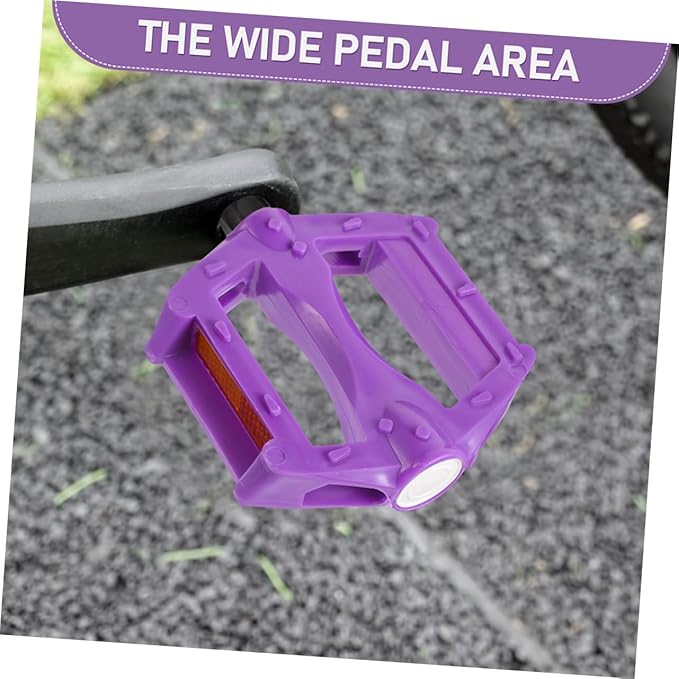2pairs Flat Mountain Bike Pedals -Skid Outdoor Cycling Pedals for Youth and Adults Replacement Enhanced Grip for Rough Terrains