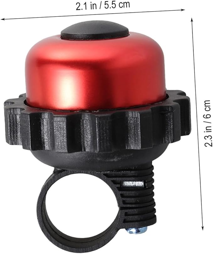 TOYANDONA Rotating Bike Bell Horn Loud Vintage Bicycle Bell 3pcs Red Cycling Accessories for Outdoor Riding and Commuting