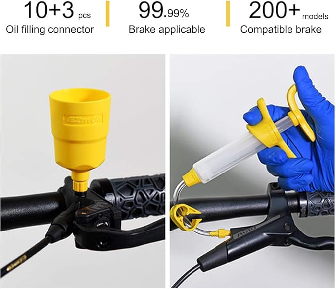 Mountain Bike Brake Bleed Kit, Bicycle Hydraulic Brake Bleed Kit for Shimano & MAGURA & SRAM Series, Bicycle Brakes Service Bleed Set, Bike Hydraulic Brake Bleed Kit