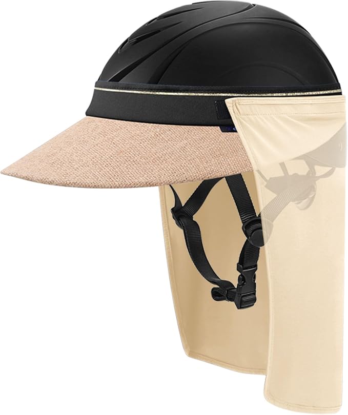 Tontron Horsriding Helmet Visor |Helmet Sunshade with Removable Neck Flap