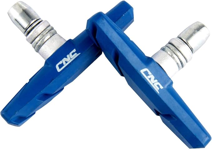 Chooee Bike V-Brake Pads, Bicycle 70mm Brake Blocks Set, 2 Pairs Universal Brake Shoes, Blue