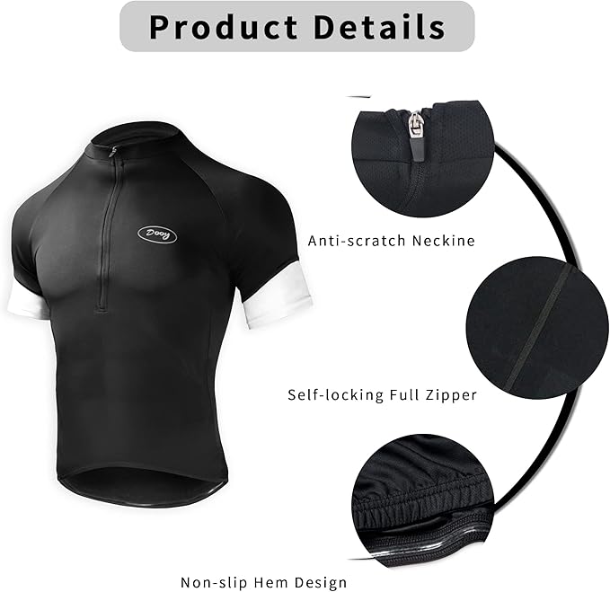 Cycling Jersey Men Bicycle Shirt Short and Long Sleeve MTB Road Biking Jersey with Pockets