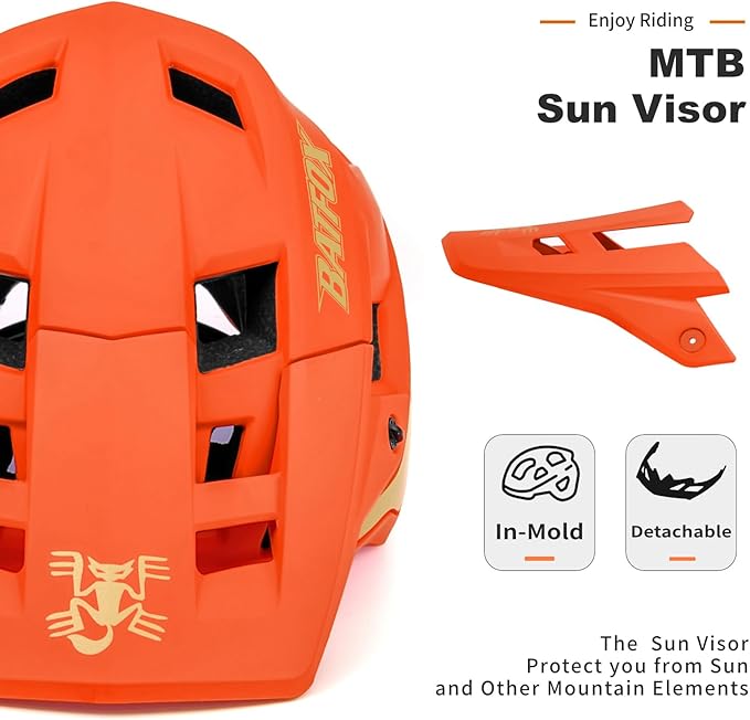 BATFOX Bike Helmet,Mountain Bike Helmet Helmets for Men Women Adults Youth