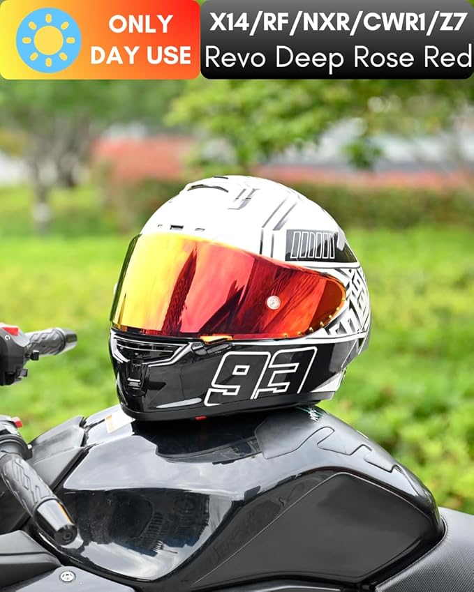 CWR-F1 Shield for RF-1200 Visor X14 NXR RF-SR Z7 Motorcycle Helmet Visor Replacement Sun Protection Anti-Scratch, Universal