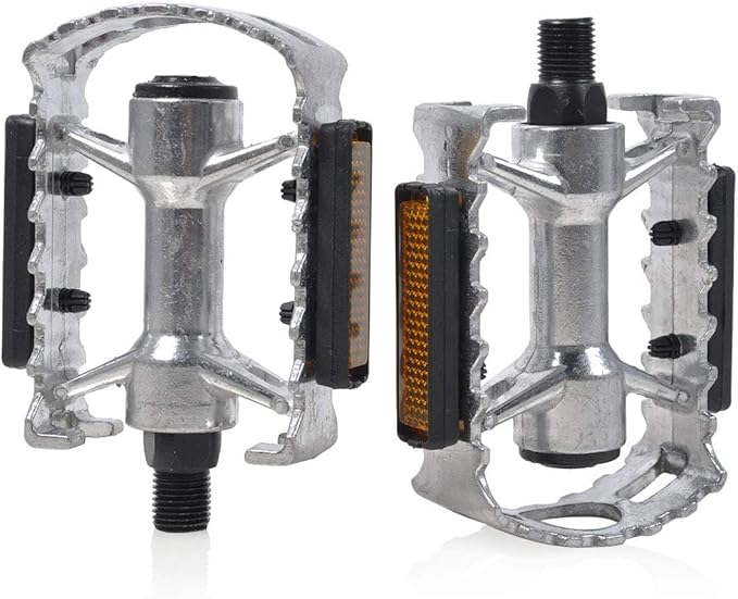ThinkTop Kid's Bike Pedal, Aluminium Alloy Ultra Strong 1/2-Inch Bike Pedals Platform Flat Fit for 12" 14" Boys Girls Bike