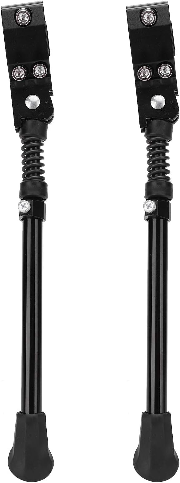 Mountain Bike Kickstand, Aluminum Alloy Bicycle Stand Support with Non Slip Base and Adjustable Length, for 16 20 24 26 Inch Wheel Bikes