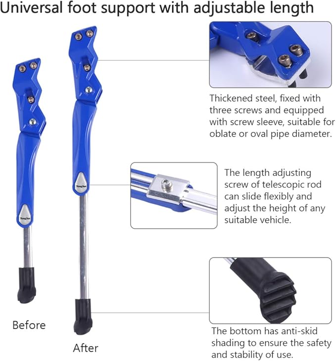 BESPORTBLE Kids Bike Mountain Bike Kickstand Kickstand Adjustable Foot Support for Mountain Road MTB Cycling Repair Accessories Stand