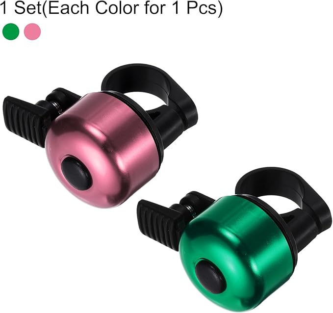 HARFINGTON Bike Bell Mini Bicycle Bell with Loud Crisp Clear Sound Bike Ring Bell Aluminum Bike Accessories