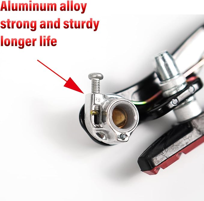CNC V Brake Set, Bicycle Linear Pull V Brakes for Front/Rear Wheel, Long Arm 110mm, Black …