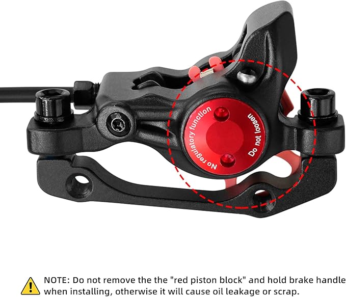 Z00M HB875E Ebike Hydraulic Disc Brake Set, Electric Power-Off Hydraulic Brake Set with 160mm Rotors, Pre-Bled with Mineral Oil Brakes Kit for eBike, Mountain Bike, Road Bike