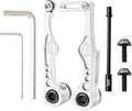 Linear Pull Bike V Brakes Front Rear Set Replacement Fit,Aluminum Alloy V-Type Bike Brake Set for Road Bike Bike BMX Repairing Accessories