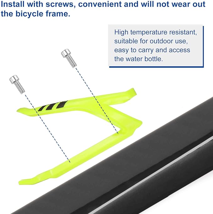 HARFINGTON Bicycle Water Bottle Holder Lightweight Universal Bike Bottle Cages Top Load Cycling Cup Holder for MTB Road Gravel