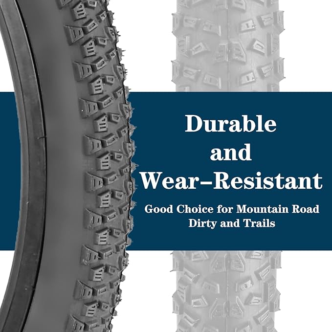 SIMEIQI Bike Tires 26x1.95 Inch Bike Tire for Mountain Foldable Replacement Bicycle Tire