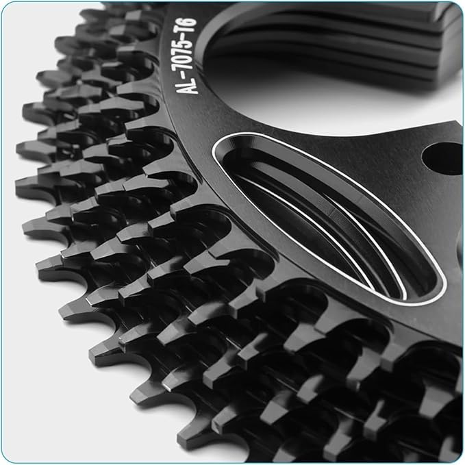 110/130 BCD Chainring 36/38/40/42/44/46/48/50/52/54/56/58/60T 5 Screws Round Narrow Wide Bicycle Chainring for 9/10/11 Speed Road Bike Folding Bicycle