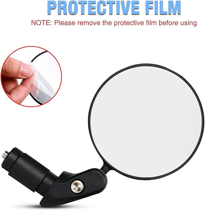 Bike Mirrors 2pcs Bar End Bicycle Mirrors for Handlebars - Cycling Lightweight Rear View Mirrors, Safe Rearview Mirror for Mountain Road Bike