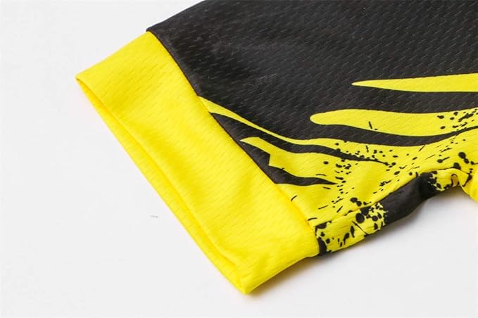 Sportswear Cycling Jerseys Short Sleeve Bike Clothing Bike top Men MTB Jersey Breathable Summer Black