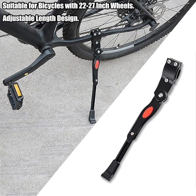 Bike Kickstand for Trek Roscoe 7 2018 2020 2021 2022, Aluminum Rear Side Bicycle Stand for Bike, Adjustable Bicycle Kickstand for Mountain, Road, City Bikes