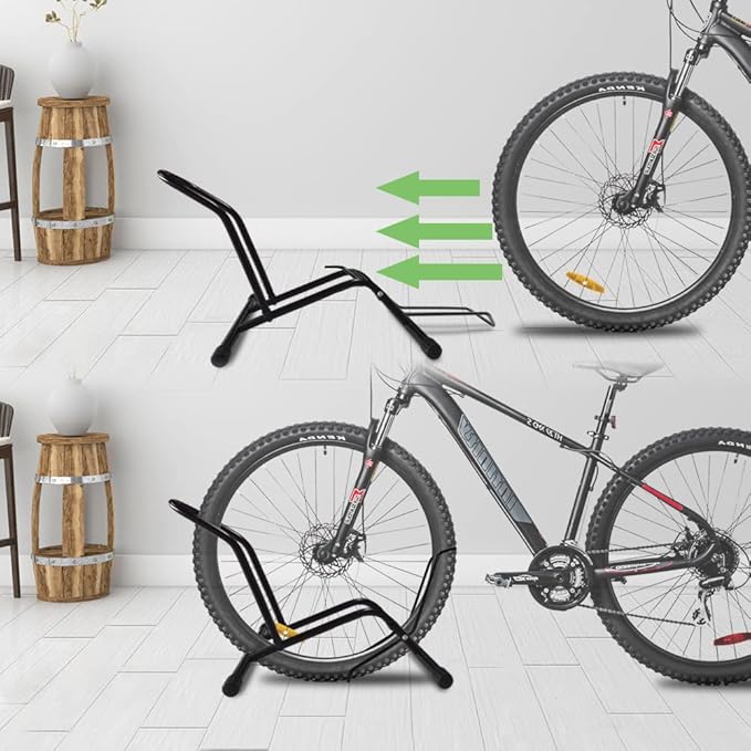 YYDS Bike Stand, Black, Alloy Steel, 3.35 in Wide, Easy to Use, Stable, Compatible with 3.35 in Tires, No More Worries About Bike Parking