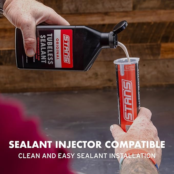Stan's NoTubes Tire Sealant, Long Lasting Flat Prevention, Ultra Fast Sealing, up to 1/4" punctures, Proactive Tire Repair, for Mountain, Road, Gravel, Cyclocross, and Commuter Bikes